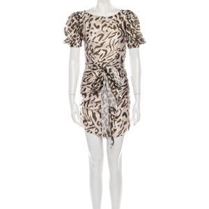 Hemant and Nandita Cheetah print dress